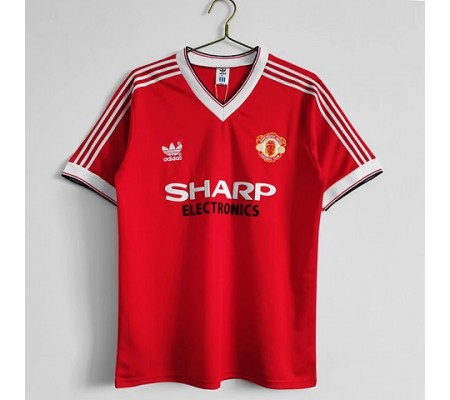 Manchester United 82/83 Home Red Soccer Jersey